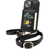 image:imageSmartish iPhone 13 Pro Crossbody Wallet Case for Women  Dancing Queen PurseClutch with Detachable Strap amp Wristlet Protective Cover with Credit Card Holder  Stiletto BlackGoldChefs Special