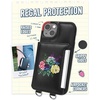 image:imageSmartish iPhone 13 Pro Crossbody Wallet Case for Women  Dancing Queen PurseClutch with Detachable Strap amp Wristlet Protective Cover with Credit Card Holder  Stiletto BlackGoldFlavor of the Month