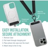 image:imageSmartish iPhone 16 MagSafe Case  Crossbody Lanyard Strap  Gripmunk Magnetic Slim Case for Apple iPhone 16  Black Tie Affair