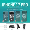 image:imageSmartish iPhone 17 Pro MagSafe Clear Case  MagSafe Wallet Bundle  Gripmunk  Side Hustle Detachable Magnetic Card Holder  Extra Strength Magnets for Apple iPhone 17 Pro