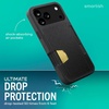 image:imageSmartish iPhone 17 Pro Max Wallet Case  Screen Protector  Slim  Protective Phone Case Credit Card Holder  2Pack Tempered Glass Screen Protectors for Apple iPhone 17 Pro Max  Black Tie Affair