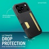 image:imageSmartish iPhone 17 Pro Wallet Case  Phone Wristlet  Slim  Protective Phone Case Credit Card Holder  Detachable Wrist Strap Loop for Apple iPhone 17 Pro  Black Tie Affair