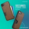 image:imageSmartish iPhone 78  SE Wallet Case  Wallet Slayer Vol 1 Slim  Protective Credit Card Holder  Drop Tested Hidden Credit Card Slot Cover for Apple iPhone 78  SE  Black Tie AffairWalnut Woods