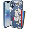 image:imageSmartish iPhone 78  SE Wallet Case  Wallet Slayer Vol 1 Slim  Protective Credit Card Holder  Drop Tested Hidden Credit Card Slot Cover for Apple iPhone 78  SE  Black Tie AffairVery Cherry Blossom