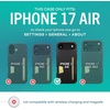 image:imageSmartish iPhone Air Wallet Case  Phone Grip Finger Loop  Wallet Slayer Vol 2 Slim  Protective Credit Card Holder  Pop Out Ring Kickstand for Apple iPhone Air  Black Tie Affair