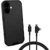 image:imageSmartish iPhone 17 MagSafe Case  USBC to USBCLightning Cable Bundle  Gripmunk  Crown Joule  Magnetic Protective Case  Dynamic Camera Control Button with 100W 2in1 Charger  Black