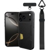 image:imageSmartish iPhone 17 Pro Max Wallet Case  Phone Wristlet  Slim  Protective Phone Case Credit Card Holder  Detachable Wrist Strap Loop for Apple iPhone 17 Pro Max  Black Tie Affair