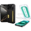 image:imageSmartish iPhone 17 Pro Wallet Case  Screen Protector  Slim  Protective Phone Case Credit Card Holder  2Pack Tempered Glass Screen Protectors for Apple iPhone 17 Pro  Black Tie Affair