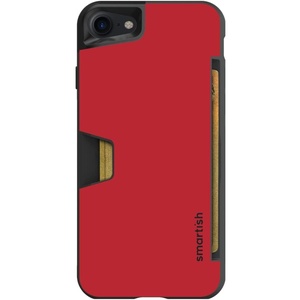 image:imageSmartish  Scarlet Red  iPhone 16 Pro Slim Case  Gripmunk Lightweight  Protective Thin Cover  Fits iPhone 16 ProWallet Slayer Vol 1