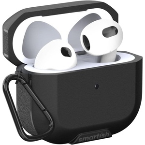 image:imageSmartish AirPods 3 Case  Fairy Pod Mother Durable Cover 2021 Supports Wireless Charging Front LED Visible HighGrip Sides Included Carabiner for Keychain  Black Tie AffairBlack Tie Affair