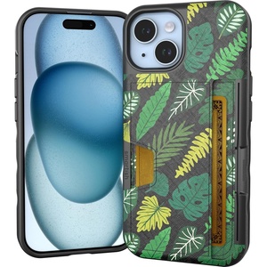 image:imageSmartish iPhone 11 Pro Wallet Case  Wallet Slayer Vol 2 Slim Protective Kickstand Credit Card Holder Silk  Black Tie AffairLeaf Me Alone