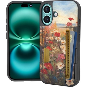 image:imageSmartish iPhone 11 Pro Wallet Case  Wallet Slayer Vol 2 Slim Protective Kickstand Credit Card Holder Silk  Black Tie AffairWildflower Fields