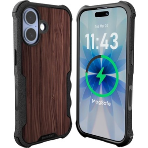 image:imageSmartish iPhone 12 Pro Max Armor Case  Gripzilla Rugged  Protective Slim Tough Grip Cover  Black Tie AffairWalnut Woods
