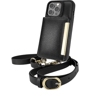 image:imageSmartish iPhone 13 Pro Crossbody Wallet Case for Women  Dancing Queen PurseClutch with Detachable Strap amp Wristlet Protective Cover with Credit Card Holder  Stiletto BlackGoldStiletto BlackGold