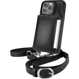image:imageSmartish iPhone 13 Pro Crossbody Wallet Case for Women  Dancing Queen PurseClutch with Detachable Strap amp Wristlet Protective Cover with Credit Card Holder  Stiletto BlackGoldStiletto BlackSilver