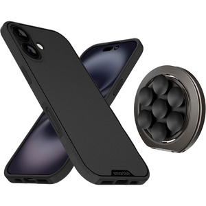 image:imageSmartish iPhone 17 MagSafe Case  Magnetic Suction Mount Bundle  Gripmunk  WallFlower  Suction Stick On Phone Mount  Finger Grip Loop for iPhone  Extra Strength Magnets