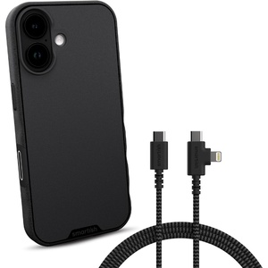 image:imageSmartish iPhone 17 MagSafe Case  USBC to USBCLightning Cable Bundle  Gripmunk  Crown Joule  Magnetic Protective Case  Dynamic Camera Control Button with 100W 2in1 Charger  Black
