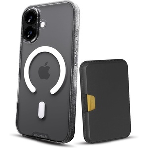 image:imageSmartish iPhone 17 MagSafe Clear Case  MagSafe Wallet Bundle  Gripmunk  Side Hustle Detachable Magnetic Card Holder  Extra Strength Magnets for Apple iPhone 17