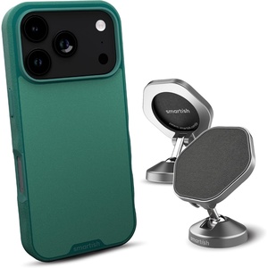 image:imageSmartish iPhone 17 Pro MagSafe Case  Magnetic Car Mount Bundle  Gripmunk  Mountaineer Car Mount Stick on Adhesive Phone Holder  Extra Strength Magnet So Jaded