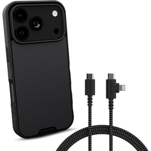 image:imageSmartish iPhone 17 Pro MagSafe Case  USBC to USBCLightning Cable Bundle  Gripmunk  Crown Joule  Magnetic Protective Case with 100W 2in1 Charger  Black