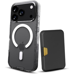 image:imageSmartish iPhone 17 Pro MagSafe Clear Case  MagSafe Wallet Bundle  Gripmunk  Side Hustle Detachable Magnetic Card Holder  Extra Strength Magnets for Apple iPhone 17 Pro