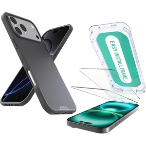 image:imageSmartish iPhone 17 Pro Max MagSafe Case  Screen Protector Bundle  Gripmunk  Tuff Sheet 2Pack Tempered Glass Screen Covers  Extra Strength 9H Glass for Apple iPhone 17 Pro Max