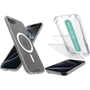 image:imageSmartish iPhone 17e16 MagSafe Case  2Pack Tempered Glass Screen Protector Bundle  Gripmunk  Tuff Sheet  Protective Magnetic Case with Screen Protection for Apple iPhone 17e16  Clear