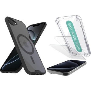 image:imageSmartish iPhone 17e16e MagSafe Case  2Pack Tempered Glass Screen Protector Bundle  Gripmunk  Tuff Sheet  Protective Magnetic Case with Screen Protection for Apple iPhone 17e16  Clear