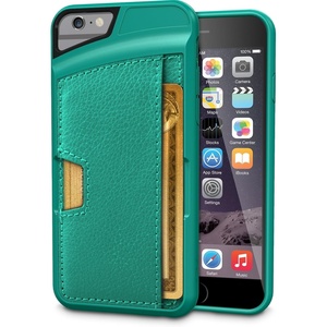image:imageSmartish iPhone 66s Wallet Case  Wallet Slayer Vol 2 Slim Protective Credit Card Holder for Apple iPhone 6s6 Silk  Gunmetal GrayPacific Green