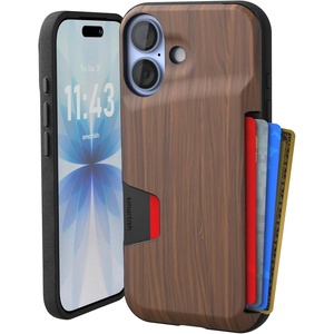 image:imageSmartish iPhone 78  SE Wallet Case  Wallet Slayer Vol 1 Slim  Protective Credit Card Holder  Drop Tested Hidden Credit Card Slot Cover for Apple iPhone 78  SE  Black Tie AffairWalnut Woods
