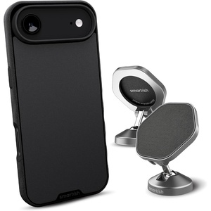 image:imageSmartish iPhone Air MagSafe Case  Magnetic Car Mount Bundle  Gripmunk  Mountaineer Car Mount Stick on Adhesive Phone Holder  Extra Strength Magnet Black Tie Affair