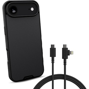 image:imageSmartish iPhone Air MagSafe Case  USBC to USBCLightning Cable Bundle  Gripmunk  Crown Joule  Magnetic Protective Case with 100W 2in1 Charger  Black