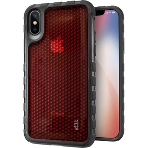 image:imageSmartish iPhone X Tough Case  Silk Armor Protective Rugged Grip Cover  Guardzilla  Includes Tempered Glass Screen Protector  Crimson RedOxblood Red