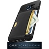 image:imageSmartish Galaxy S6 Wallet Case  Q Card Case for Samsung Galaxy S6  Ultra Slim Protective Kickstand Credit Card Carrying Case CM4  Platinum GoldBlack Onyx