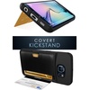 image:imageSmartish Galaxy S6 Wallet Case  Q Card Case for Samsung Galaxy S6  Ultra Slim Protective Kickstand Credit Card Carrying Case CM4  Platinum GoldBlack Onyx