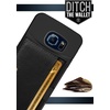 image:imageSmartish Galaxy S6 Wallet Case  Q Card Case for Samsung Galaxy S6  Ultra Slim Protective Kickstand Credit Card Carrying Case CM4  Platinum GoldBlack Onyx