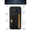 image:imageSmartish Galaxy S6 Wallet Case  Q Card Case for Samsung Galaxy S6  Ultra Slim Protective Kickstand Credit Card Carrying Case CM4  Platinum GoldBlack Onyx