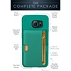 image:imageSmartish Galaxy S6 Wallet Case  Q Card Case for Samsung Galaxy S6  Ultra Slim Protective Kickstand Credit Card Carrying Case CM4  Platinum GoldPacific Green