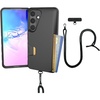 image:imageSmartish Galaxy S24 Wallet Case with Crossbody Lanyard Strap  Wallet Slayer Vol 1  Slim  Protective Credit Card Holder with Universal Detachable Shoulder Neck Strap  Black Tie AffairRope Strap Bundle