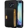 image:imageSmartish Galaxy S6 Wallet Case  Q Card Case for Samsung Galaxy S6  Ultra Slim Protective Kickstand Credit Card Carrying Case CM4  Platinum GoldBlack Onyx