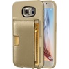 image:imageSmartish Galaxy S6 Wallet Case  Q Card Case for Samsung Galaxy S6  Ultra Slim Protective Kickstand Credit Card Carrying Case CM4  Platinum GoldPlatinum Gold