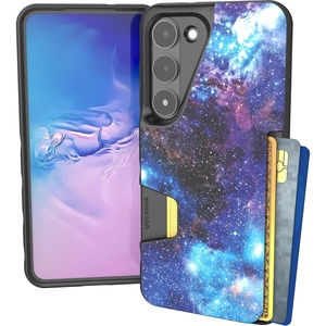 image:imageSmartish Galaxy S23 Ultra Wallet Case  Wallet Slayer Vol 1 Slim  Protective Grip Credit Card Holder  Drop Tested Hidden Card Slot Cover for Samsung Galaxy S23 Ultra  Graspin AspenSpaced Out