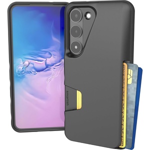 image:imageSmartish Galaxy S23 Ultra Wallet Case  Wallet Slayer Vol 1 Slim  Protective Grip Credit Card Holder  Drop Tested Hidden Card Slot Cover for Samsung Galaxy S23 Ultra  Graspin AspenBlack Tie Affair