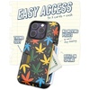 image:imageSmartish  iPhone 14 Wallet Case  Sticker Shock  Wallet Slayer Vol 1 Slim  Protective Y2K Credit Card Holder  Fits iPhone 14Funny Leaves