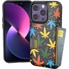 image:imageSmartish  iPhone 14 Wallet Case  Sticker Shock  Wallet Slayer Vol 1 Slim  Protective Y2K Credit Card Holder  Fits iPhone 14Funny Leaves