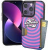 image:imageSmartish  iPhone 14 Wallet Case  Sticker Shock  Wallet Slayer Vol 1 Slim  Protective Y2K Credit Card Holder  Fits iPhone 14Main Character Energy