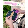 image:imageSmartish Stickon Crossbody Wallet  Dancing Queen Side Piece PurseClutch with Detachable Strap amp Card Holder  Fit for iPhone amp Android Phones  Stiletto BlackGoldStiletto BlackGold
