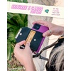 image:imageSmartish Stickon Crossbody Wallet  Dancing Queen Side Piece PurseClutch with Detachable Strap amp Card Holder  Fit for iPhone amp Android Phones  Stiletto BlackGoldStiletto BlackSilver