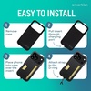 image:imageSmartish iPhone 17 Pro Wallet Case  Crossbody Lanyard Strap  Slim  Protective Phone Case Credit Card Holder  Universal Detachable Shoulder Neck Strap for Apple iPhone 17 Pro  Black Tie Affair