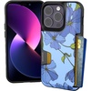 image:imageSmartish  Blue Blooms  iPhone 15 Pro Wallet Case  Wallet Slayer Vol 1 Slim  Protective Credit Card Holder  Fits iPhone 15 Pro